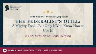 The Federalist’s Quill: A Mighty Tool—But Only If You Know How to Use It!