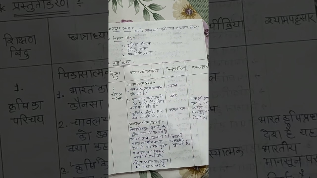 B.ED DAILY LESSON PLAN GEOGRAPHY 12  LESSON PLAN ( KARSHI )