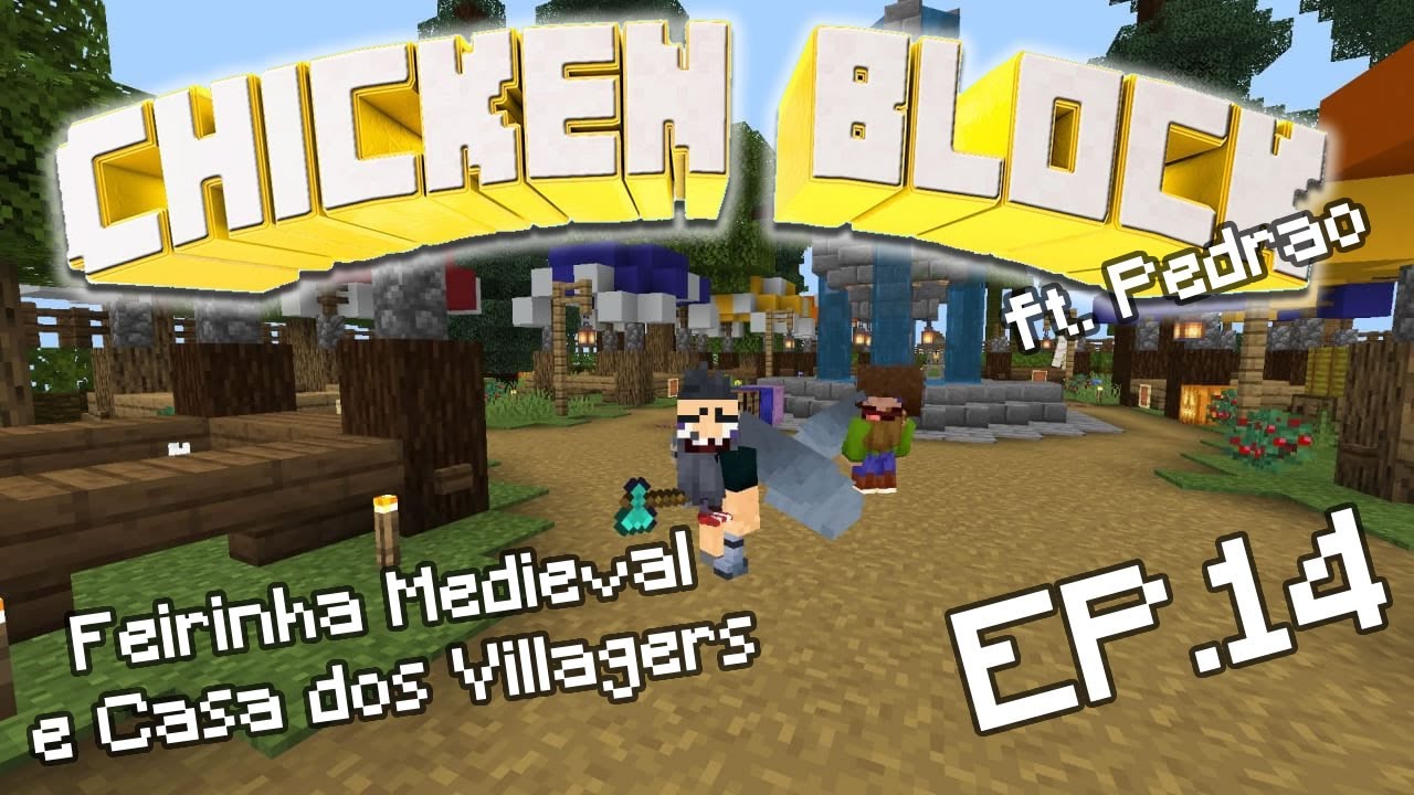 Savana Games | Minecraft | Criando Mundo com Galinhas | Chicken Block | SMP 1x14