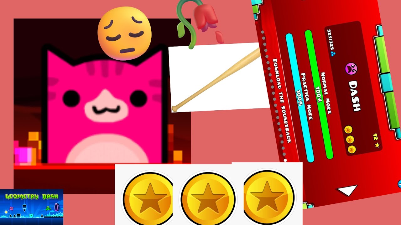 fingerdash without a finger - all coins | geometry dash🔥🥀