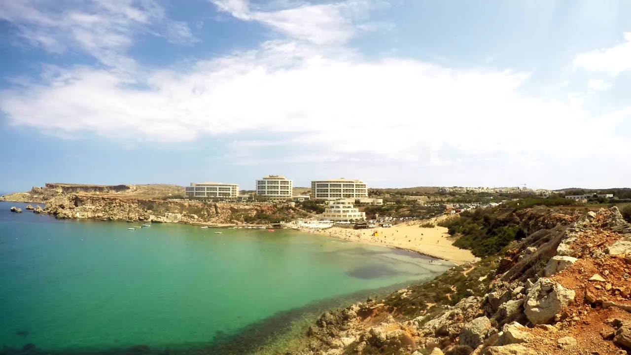 Golden Bay, Malta time-lapse