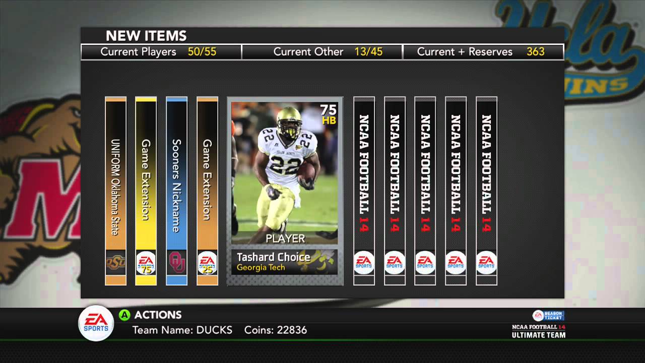 NCAA 14 Pack Opening All American Packs ULTIMATE TEAM YouTube