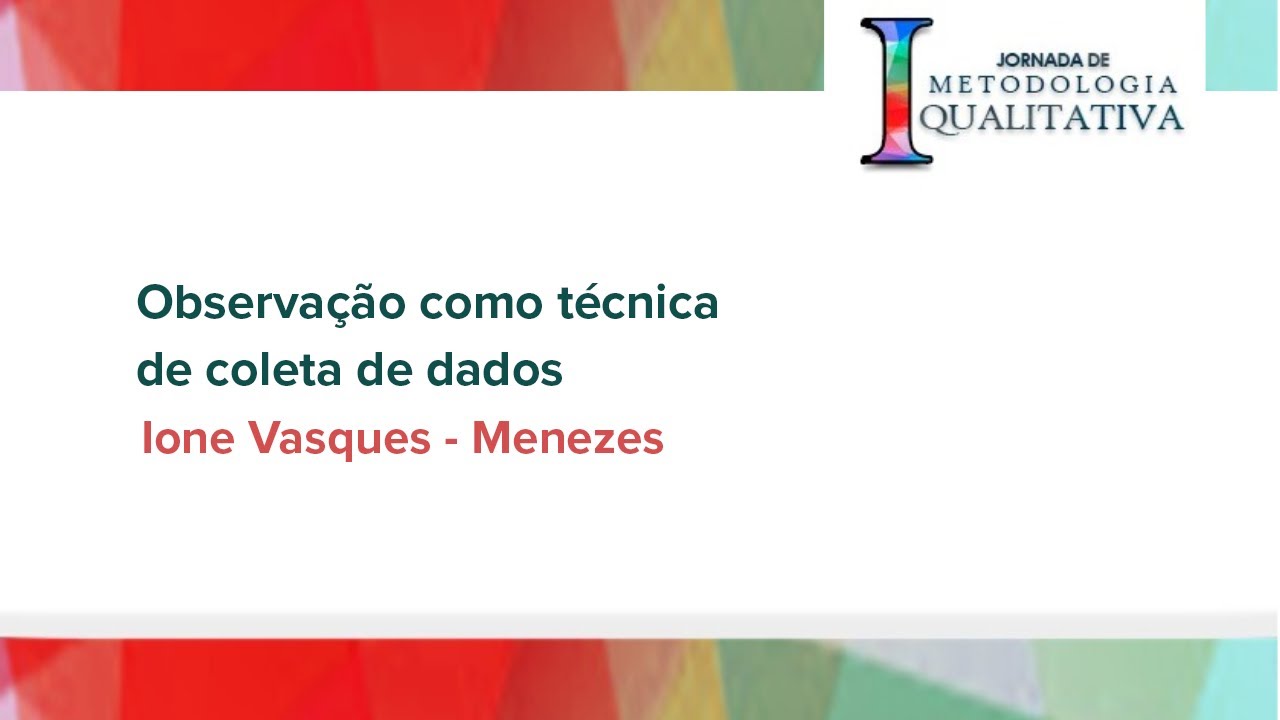 Observação como técnica de coleta de dados