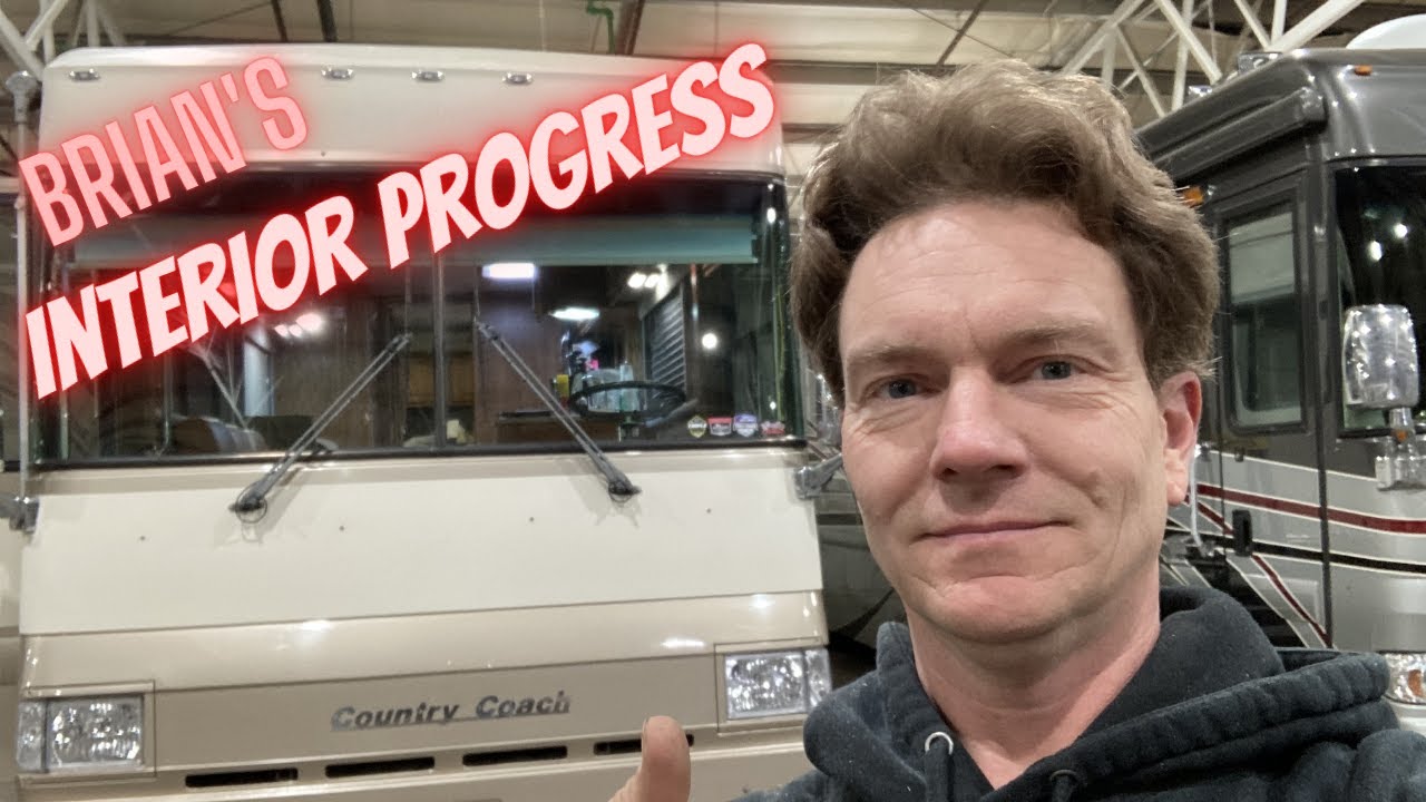 Progress on interior remodel of my Country Coach, hopefully only five more working days.