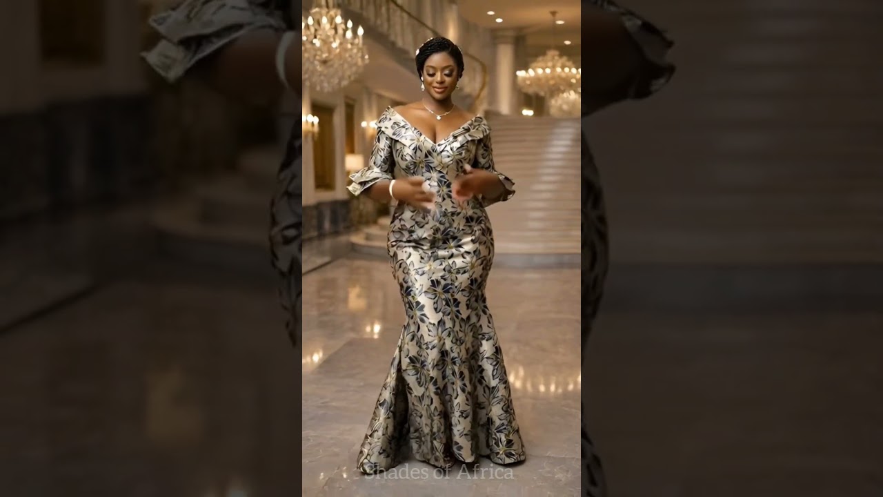 Elegant Ankara Evening Gown | Luxury African Fashion Look That Turns Heads 