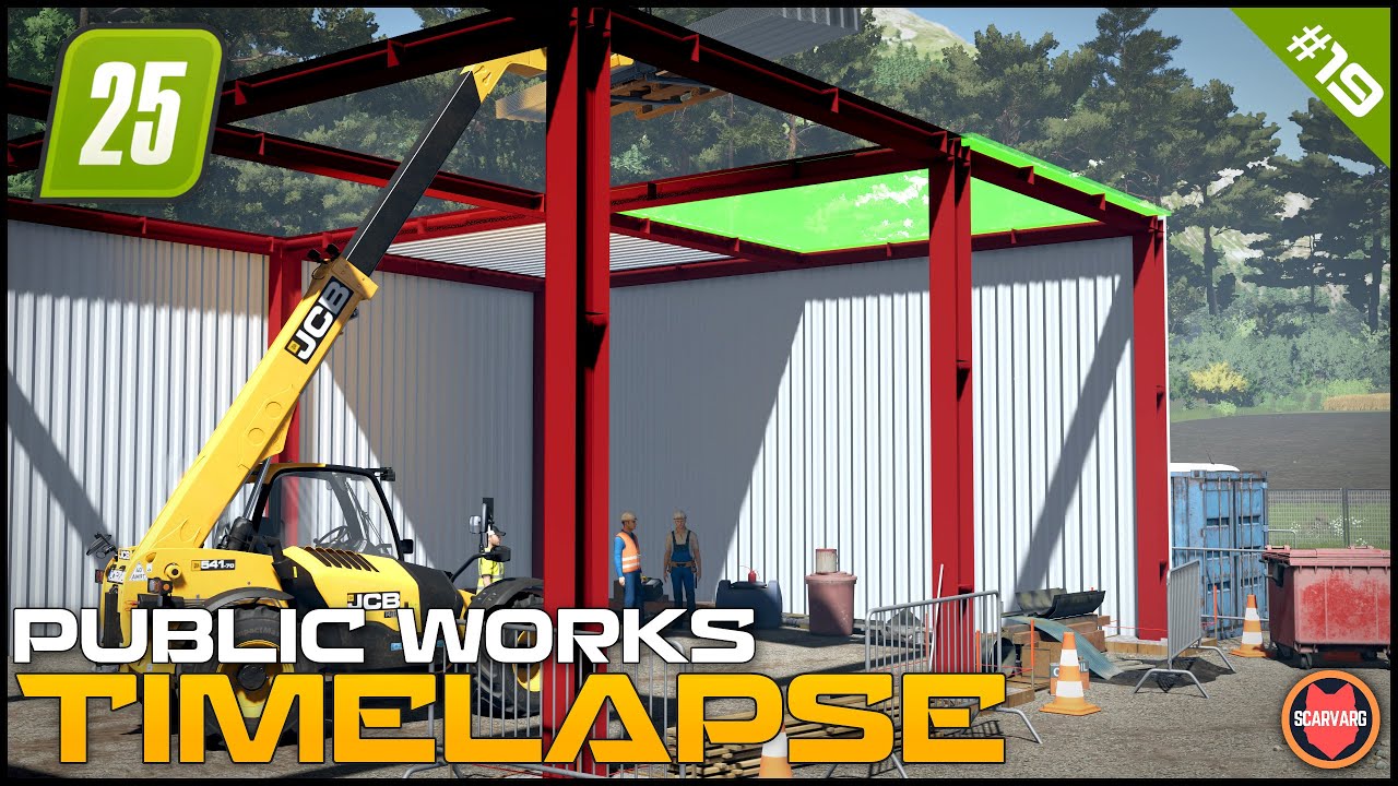 🚧 С поезда на стройплощадку: доставка жестяной обшивки ⭐ FS25 Raven Valley Roleplay Общественные ...