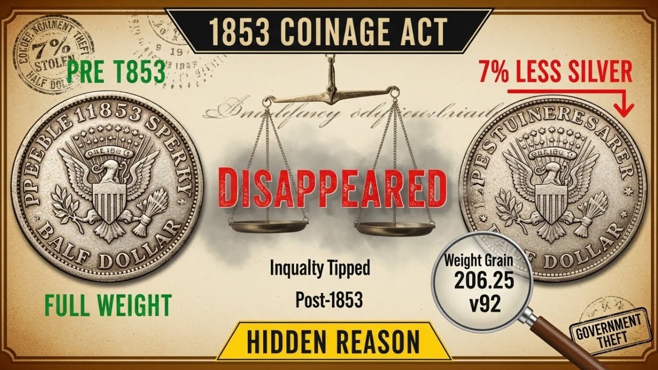 The Coinage Act of 1853: The Hidden Reason Your Silver Coins Disappeared