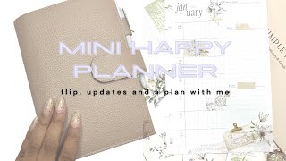 Mini Happy Planner | trying minimal decorating | flip, updates and plan with me | Jan. 8-14, 2024