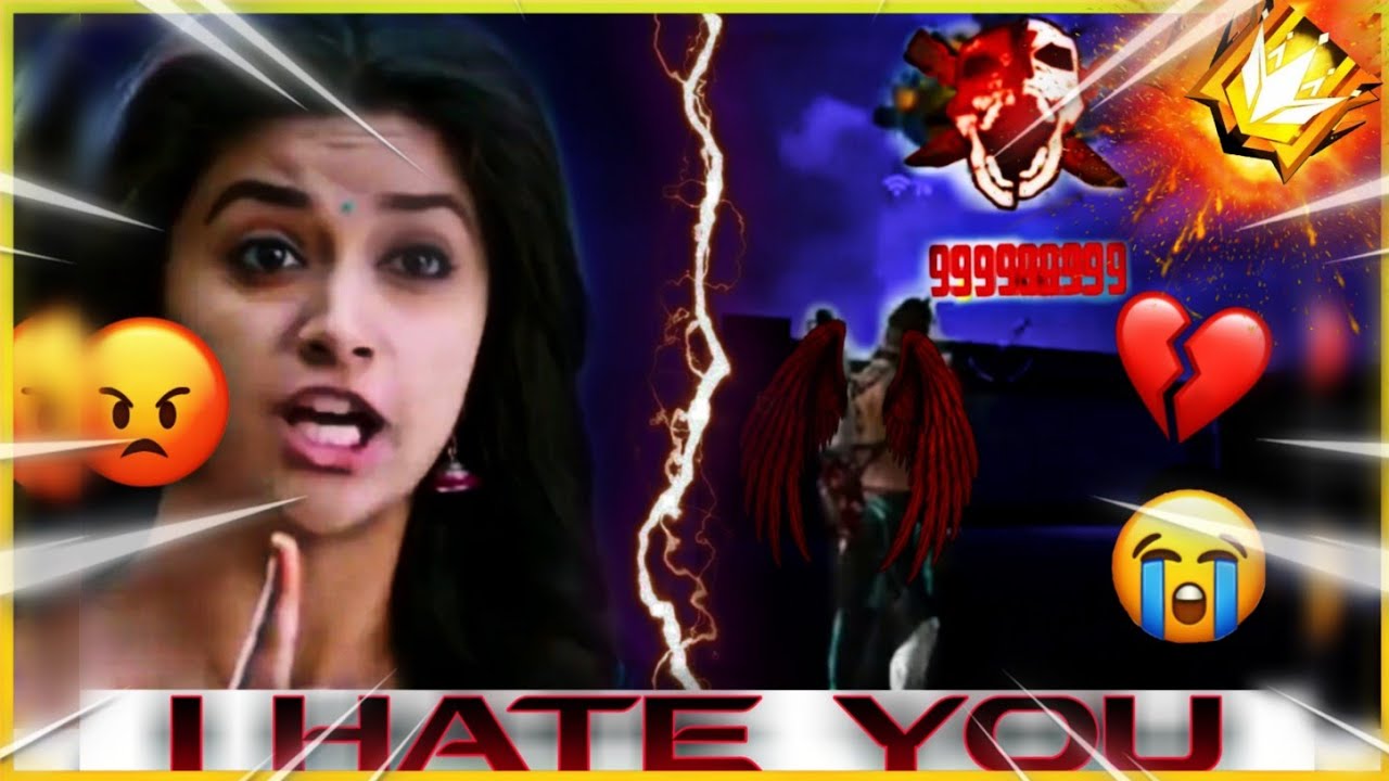 I hate you (Sorry) 💔 | Custom Banao re whatsapp status 😈| Garena free fire