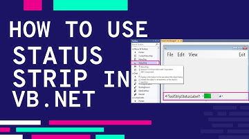 HOW TO USE STATUS STRIP IN VB.NET | PROPERTIES AND EVENTS  | VISUAL BASIC TUTORIAL