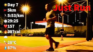 2026-06-27 | 5km Easy Run | Daily Training DAY 7 | No Talking, Just Running
