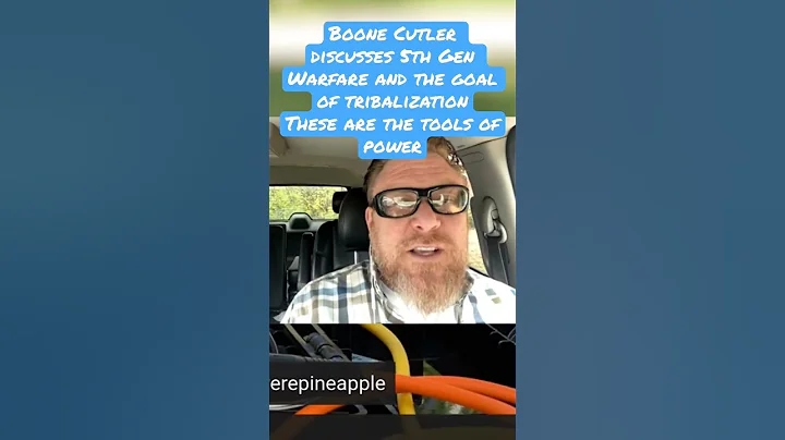 Boone Cutler talks about 5th Generation Warfare and How Mao and Andrew Jackson used Tribalization