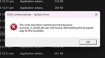 How to Fix GTA 5 Enhanced System Error (oo2core_5_win64.dll Not Found)