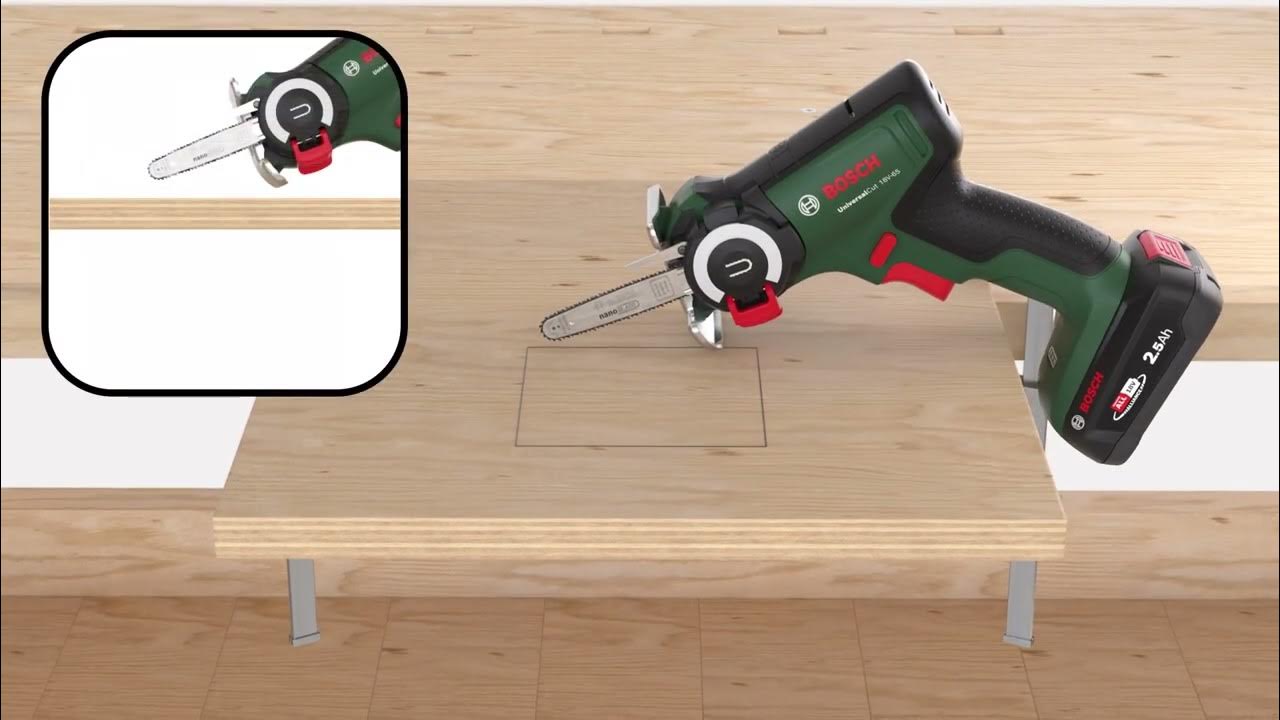 Cordless NanoBlade Saw Bosch UniversalCut 18V65 Getting Started