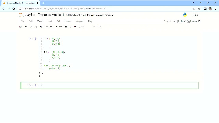 Cara mengubah file teks menjadi matriks dengan python