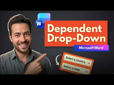 How to Create a Dependent Dropdown in Microsoft Word
