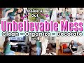 MOST UNBELIEVABLE MESS CLEAN WITH ME | CLEAN, ORGANIZE, & DECORATE | 2020 CHRISTMAS EXTREME CLEANING