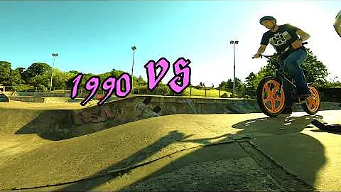 Riding Pink Wheels 1990 vs 2020. Same place, same ...