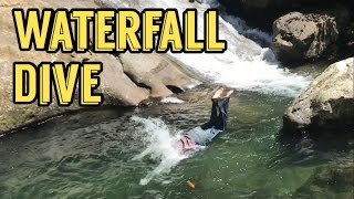 Smashed my nose 👃 Waterfall Dive | Raef - Journey of a Backpacker III @RaefMusic