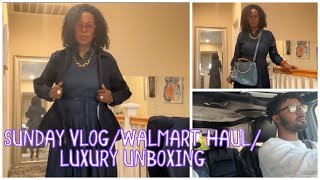 Sunday Vlog: GRWM/Church/Walmart Haul/Luxury Unboxing