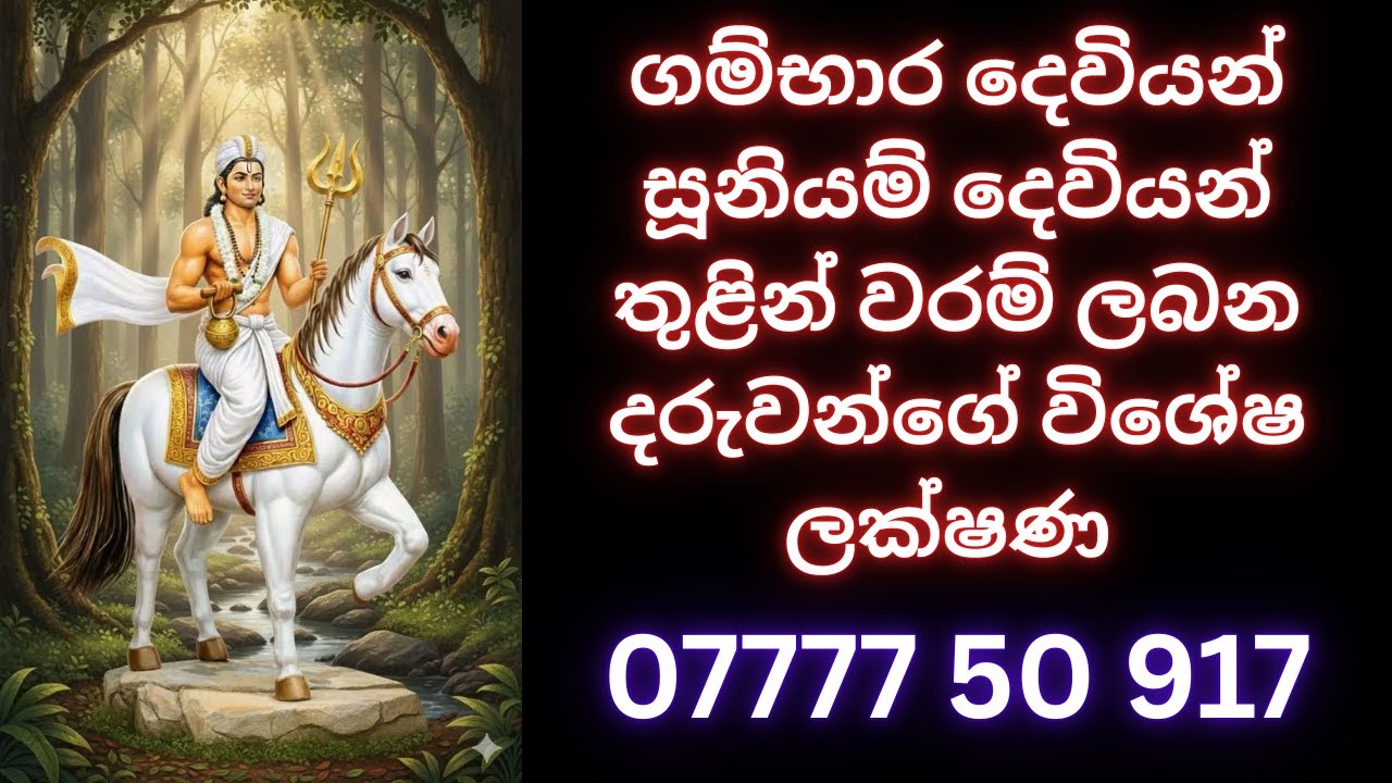 ගම්භාර දෙවියන් සූනියම් දෙවියන්  තුළින් වරම් ලබන දරුවන්ගේ විශේෂ ලක්ෂණ WHATS APP 07777 50 917 #waram