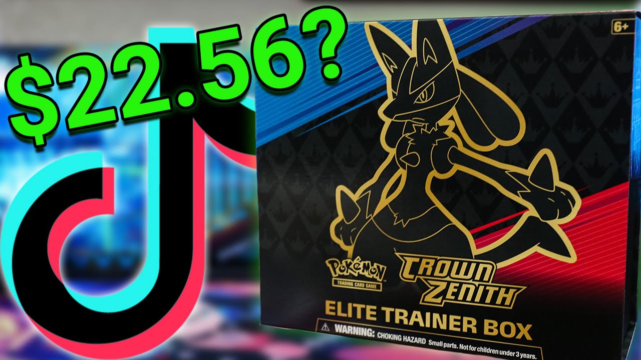 How I Bought a Crown Zenith ETB for Cheap on TikTok / Crown Zenith ETB Opening