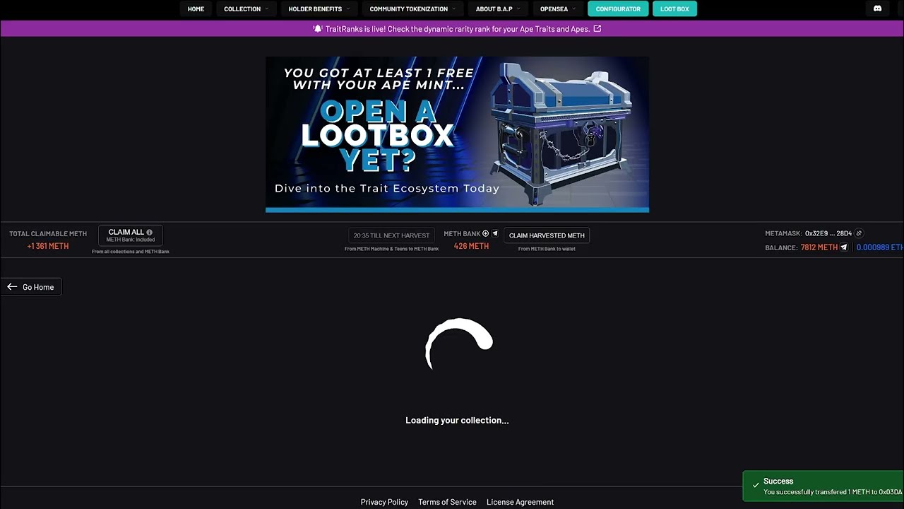 Bulls and Apes project - How to send Methane ($METH) Token for Free!