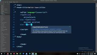 Javascript | Switch Case | For Loop