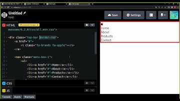 프론트, 구현, flex로 애플 메뉴 만들기