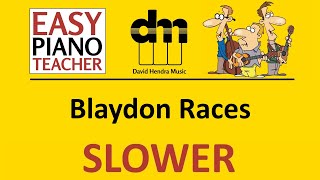 Blaydon Races SLOW piano tutorial: EASY keyboard song (traditional) &amp; note names #EPT 🎹
