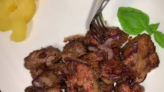 اطيب واسهل وأسرع طريقة عمل الكبد الخروف طعم لايقاوم Lamm Leber Zubereitung super lecker und einfach