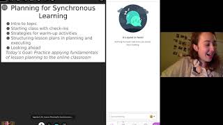 Session 1: Lesson Planning for the Synchronous Class, pt. 1