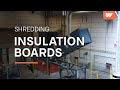 Shredding of pu insulation boards with a weima wlk 1500 with tilting table