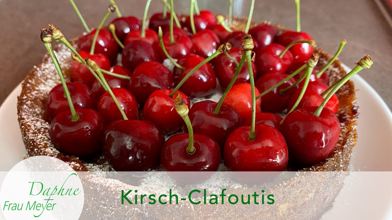 Köstliche Kirsch-Clafoutis, wie im Frankreichurlaub. 