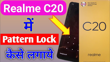 How To Set Pattern Lock In Realme C20 || Realme C20 me Pattern Lock Kaise Lagaye