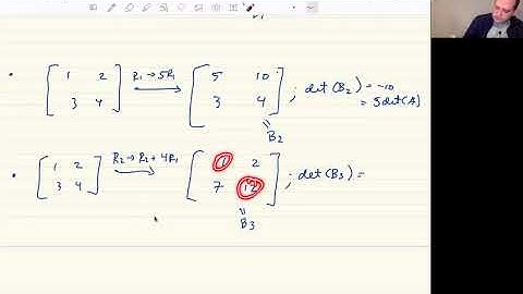 Determinants and Row Operations