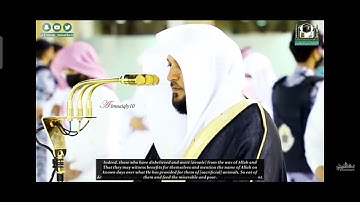 ماتيسر من سورة الحج بصوت القارئ الشيخ ماهر المعيقلي