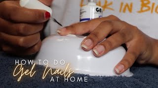 #Howto do Gel nails at home  Beginner Edition | Basi Oliphant | South African Youtuber