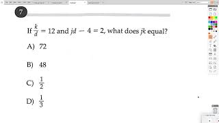 ACT Math Prep - Week 3, Question 7