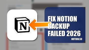 How To Fix Notion Backup Failed 2026