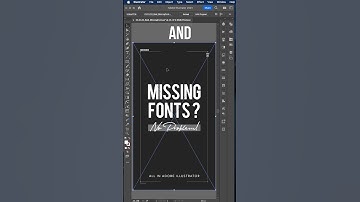 Easily Outline Missing Fonts Directly in Adobe Illustrator