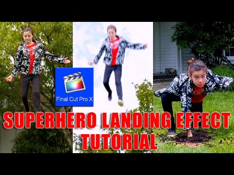 SUPERHERO LANDING effect tutorial! Final Cut Pro