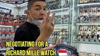 Negotiating for a Richard Mille watch 🇮🇩