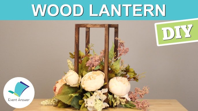 DIY Wood Lantern Centerpieces - Jaime Costiglio