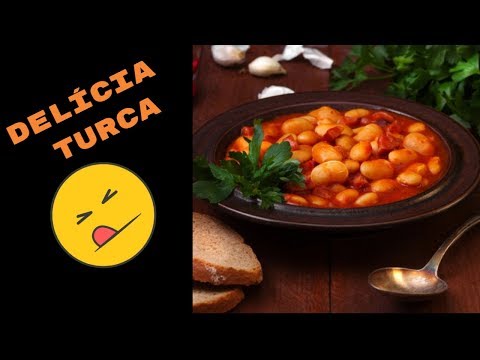 RECEITA TURCA COM FEIJÃO BRANCO! KURU FASULYE TARIFI!!