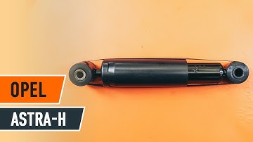 How to replace a rear shock absorber on OPEL ASTRA H Saloon [AUTODOC TUTORIAL]