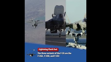 Three F-35 Variants Lightning Flash Fact