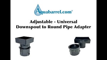 Adjustable Universal Downspout Adapter