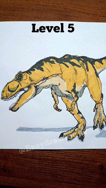 T-Rex by levels #easydrawingjw #trex #jurassicworlddominion