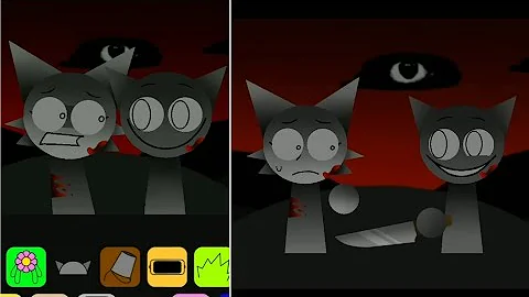 Wenda and Gray Horror Swap | Sprunki Wenda Treatment COMP #sprunki #flipaclip #incredibox #animation